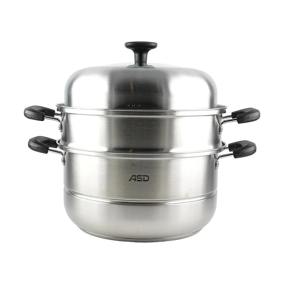 Aisida 28cm Stainless Steel Steamer Pot - 3-Tier Multi-Layer Steaming Cookware for Healthy Cooking
