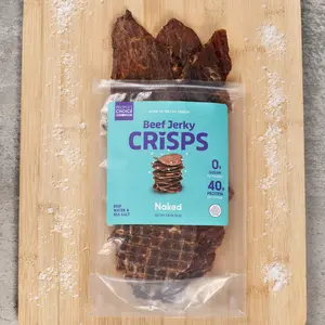 Beef Jerky Crisps - Natural Dried Protein Snack Crispy