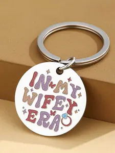 In My Wifey Era Keychain, Perfect Bridal Shower & Bachelorette Gift for Bride, Unique Wedding Engagement Accessories for Couples, Stylish Keychain