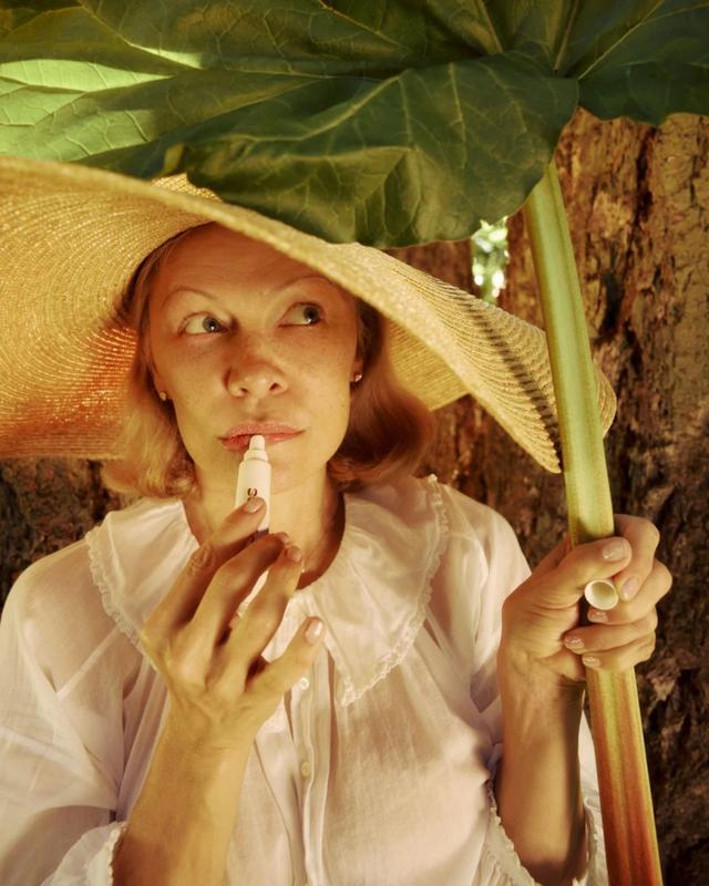 Basic Balm in Sugar-Dipped Rhubarb