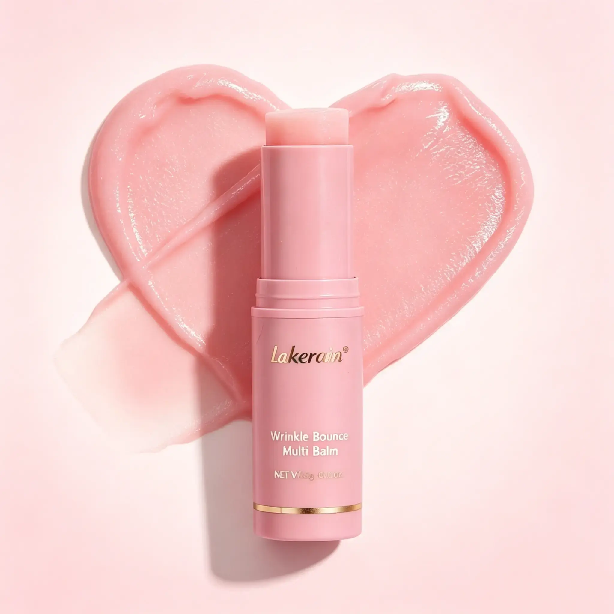 Pink Collagen Volume MultiBalm - 1-In-1 Korean Skincare Cosmetic Stick with Volufiline, PDRN, NAD - Smooth, Hydrating Moisturizer for Under-Eyes, Lips, Smile Lines - Anti-Aging, Firming, Fine Lines Care - Daily Use, Ideal Gift Cream Facial