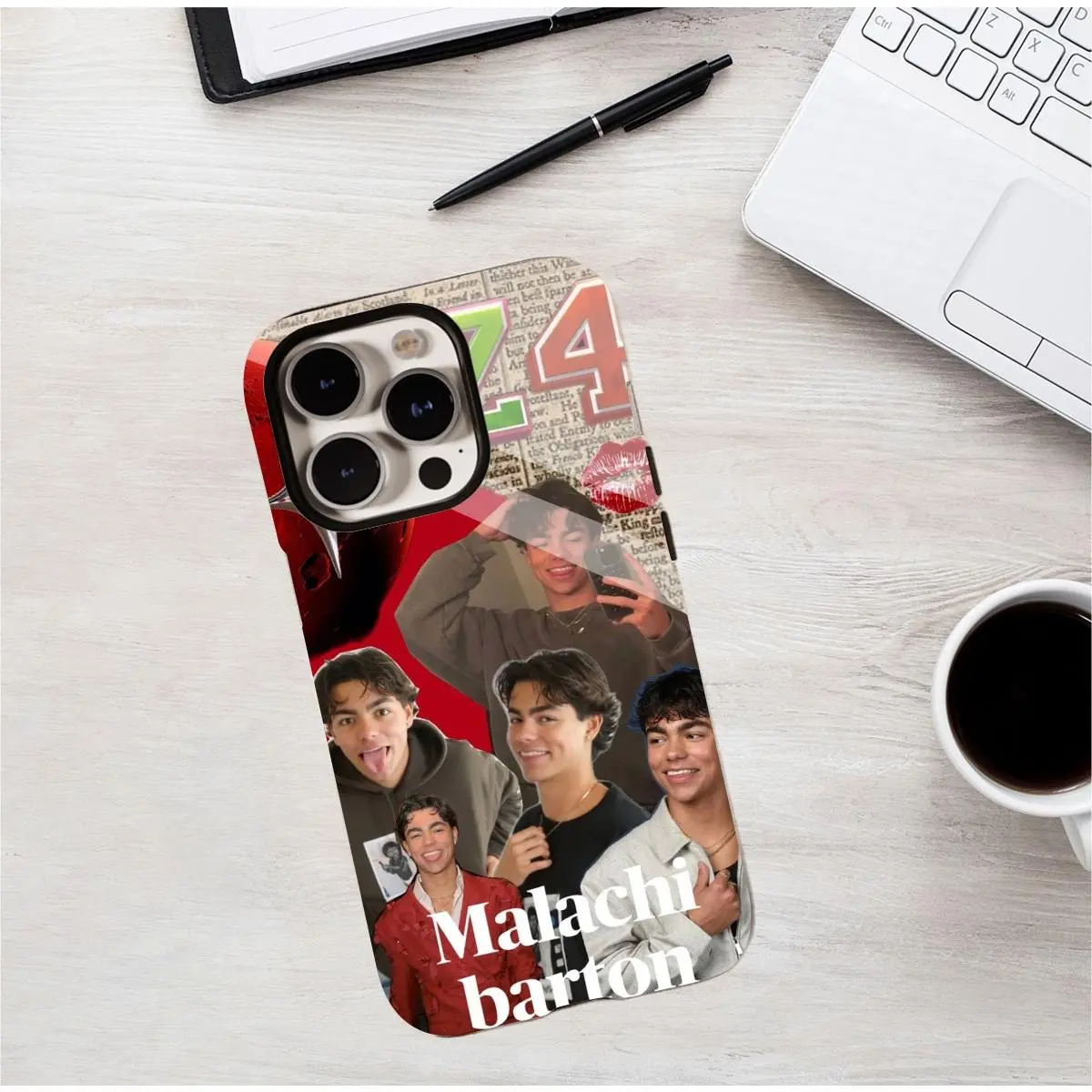 Malachi Barton Celebrity - Inspired Vibrant Collage Mobile iPhone Case.  PBT+TPU Rugged Shockproof Cellphone Cover, Designed for iPhone  16/15/14/13/12/11 Pro Max/Plus Protection Smartphone - TikTok Shop