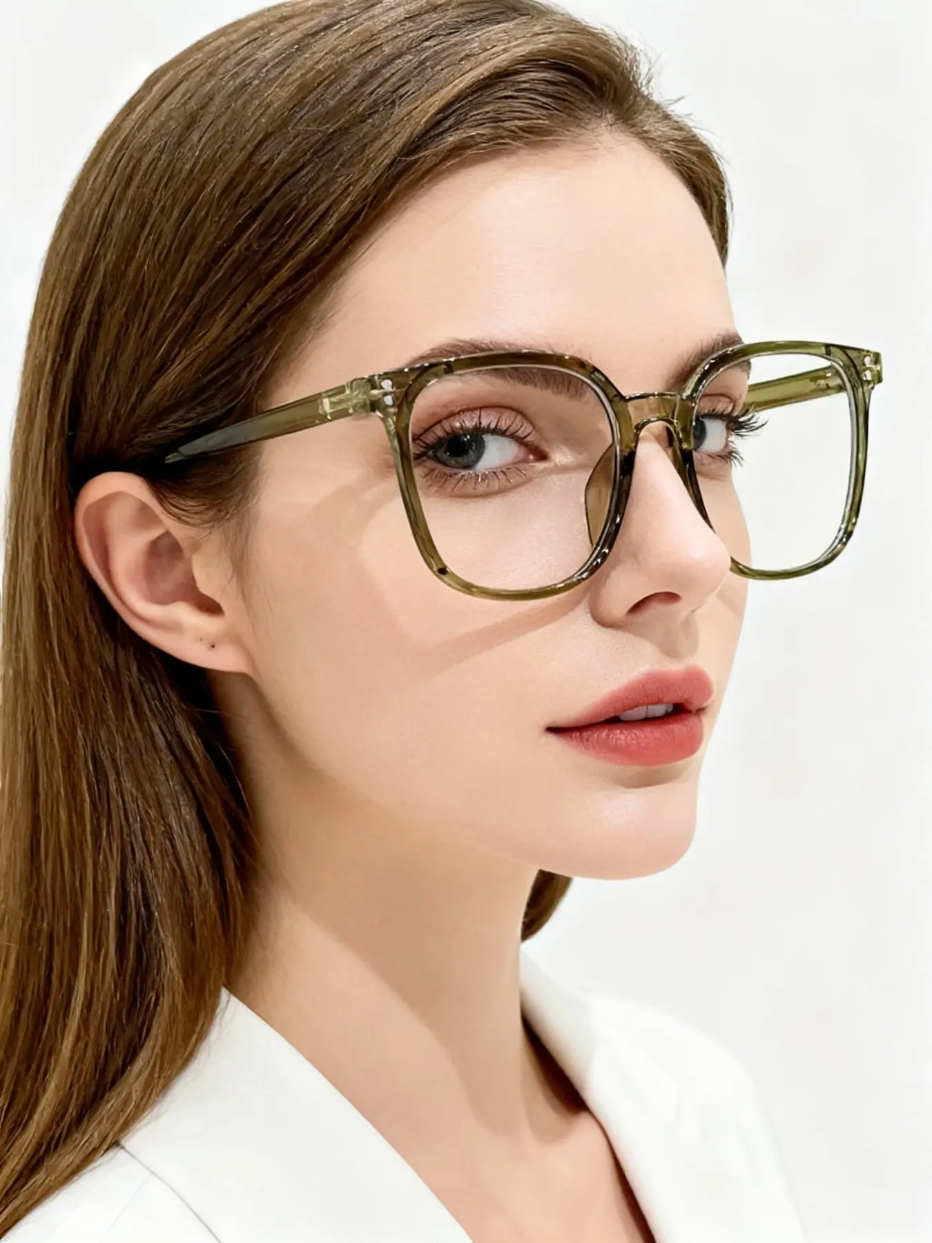 Simple Multifunctional Flat Glasses, Square Frame Eyeglasses, Lightweight Comfortable, Suitable for Students, Campus, Daily Life, Office, Reading, TV, Gaming