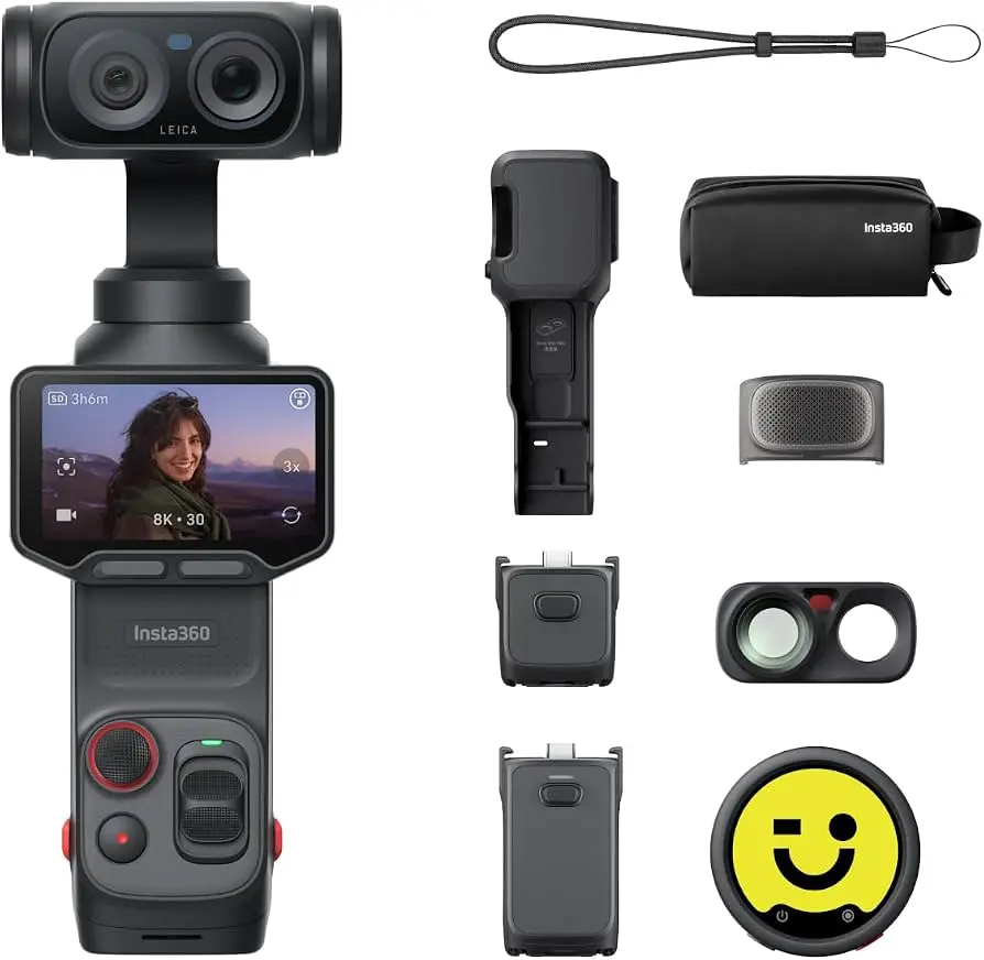 Insta360 Luna Ultra Creator Bundle - 8K Action Camera, Dual Leica Lenses, 12x ..