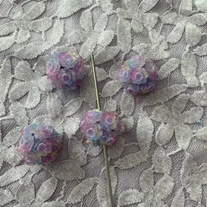 Fancy beads with flowers