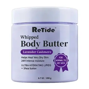 Whipped Oil Body Butter, Lavender Cashmere, Shea Butter Formula, 24H Intense Moisture, Helps Dry Skin With Long-Lasting Moisture, Rich Formula And Deep Hydration, Body Care, 6.7 FL Oz