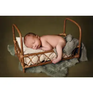 Rustic Rattan Bed - Model 2
