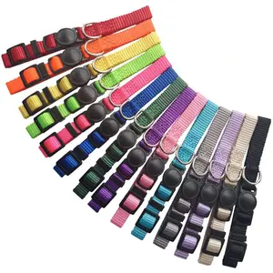 Puppy Collars Nylon Soft Identification Colorful Adjustable Breakaway Safety Whelping Litter Collars for Pups with Record Keeping Charts 14Pcs/Set Mtliepte