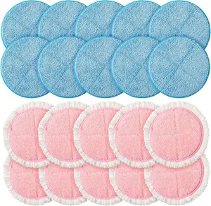 20 Pack Electric Mop Pads Spin Replacement 7.28 Inch Round Mop Pads for Floor Cleaning  Washable Electric Spin Replacement Supplies for Kitchen Floor Cleaning(Classic Color)