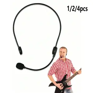 Rock Star Costume Accessories Headset, Role Play Fake Microphone Singer Prop, Halloween Party Cosplay, Christmas Gift