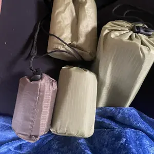 Outdoor Camping Tent Set, 4counts/set Including Tent, Sleeping Bag, Raincoat & Blanket, Emergency Camping & Hiking Equipment