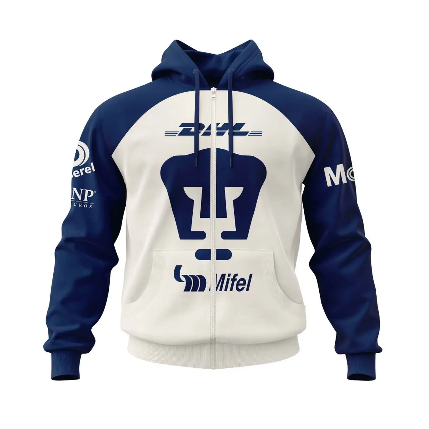 LIGA MX Pumas UNAM 2022-2023 Home Kits Hoodie Zip
