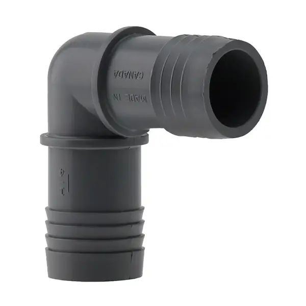 Boshart Industries 1-1/4 in. Insert x 1-1/4 in. D Polypropylene 90 Degree Elbow – Heavy-Duty Plumbing Fitting ️