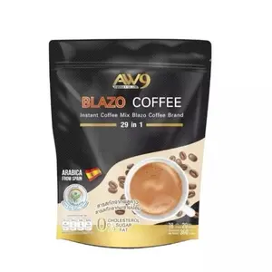 29in1 BLAZO Coffee instant mix Arabica Coffee From Spain Includes Ganoderma ,Reishi , Cordyceps , Licorice extract and a lot more , healthy well-being energy booster coffee