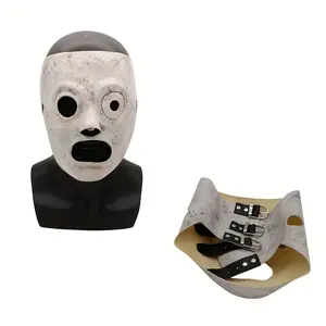 Realistic Punk Robot Mask - Latex Full Face Headgear for Halloween Cosplay, Xmas Party, Stage Performance, and Collection 3 Styles Available, Dress Up Accessories, Bar Club Rave LARP Decors, Photo Props