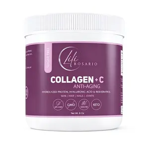 LILI ROSARIO COLLAGEN + C HERBAL DIETARY SUPPLEMENT | HYDROLYZED COLLAGEN | 8 OZ