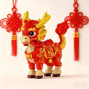 2754 Piece Premium Dragon Horse 3D Puzzle Building Set, Creative Plastic Interlocking Bricks, DIY Craft Kit for Party Games and Home Decor