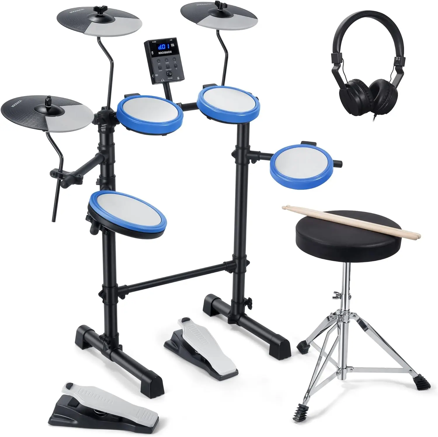 Professional Product Description  Transform your music experience with this compact and complete Electronic Drum Kit!   Enjoy a versatile electronic drum set designed for beginners, kids, and music enthusiasts. With responsive