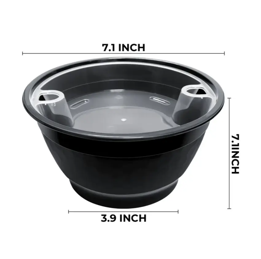 Meal Prep Containers With Tray, 50 Pack 48oz (150-Piece) Disposable Take Out Food Storage Containers with Leakproof Lids, Large Plastic To Go Lunch Boxes, BPA Free, Microwave/Dishwasher/Freezer Safe