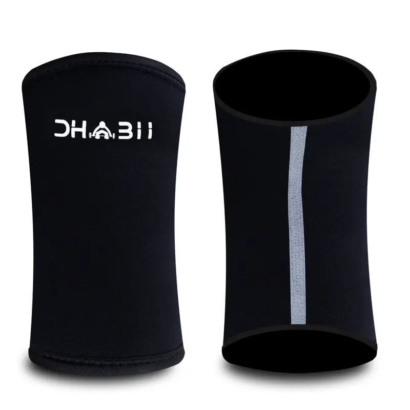 DHABII 7mm High-Quality Neoprene Compression Arm Sleeves Pair Pack - Snug and Secure Fit, Essential Elbow Support, Full Range of Motion for Men, Built for Gym and Weights, Fitness (Check Measuring Circumference)