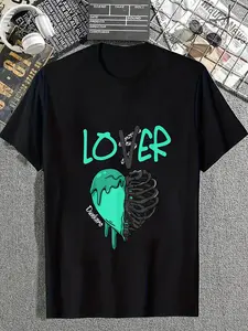 100% cotton Dunkare Loser Lover Dripping Black Green Glow 3S Matching T-Shirt casual Fashion graphic tees for women women graphic shirts