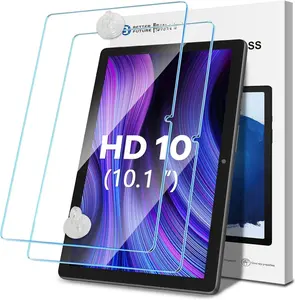 2-Pack Tempered Glass for - W10Y Fire  10 Screen Protector 10.1Inch (2023/2021,13th/11th Gen), 9H Glass for W10Y Fire  10 Tablet Screen Protector [Easy Installation][Anti-Scratch]