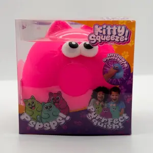 Kitty Squeeze! Psspss Pink Squishy – Ultra Squeezable Sensory Toy