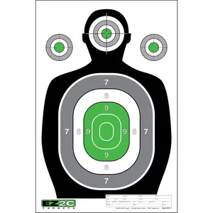 50 EZ2C RD11 12"x18" Silhouette Shooting Target, Premium Paper Targets Pad of 50