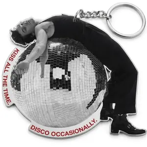 Disco Occasionally Kiss All The Time Keychain,Tour 2026 Keychain,Gift For Woman And Man Fans