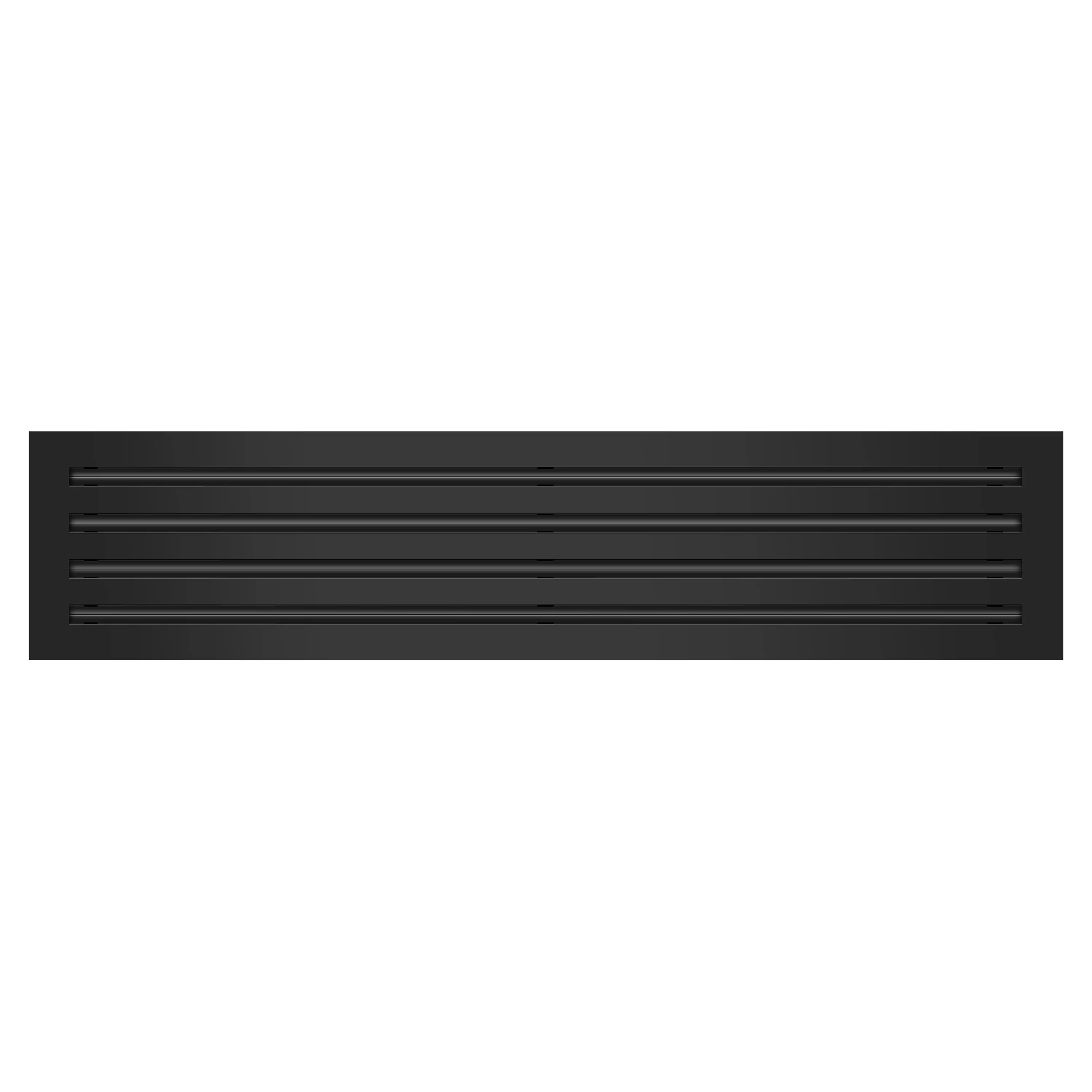 BUILDMART - 36x8 Black Modern AC Vent Cover - Decorative Aluminum Air Vent - Standard Linear Slot Diffuser - Heating and Cooling Register Grille for Ceiling, Walls & Floors - Texas Buildmart