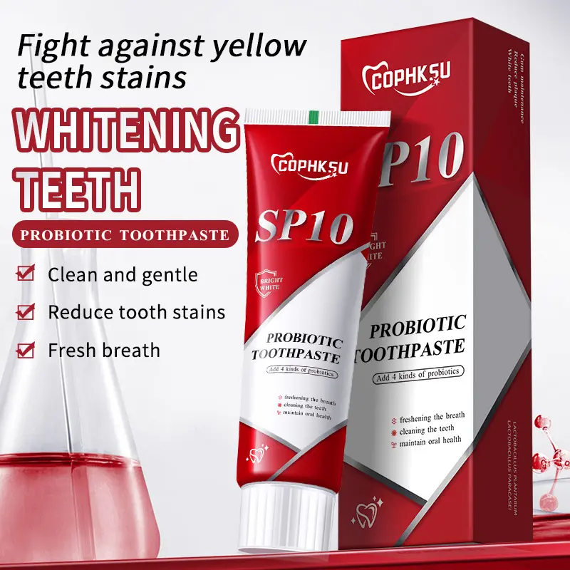 2PC/4PC/6PC Sp10 Probiotic Toothpaste, Sp10 Toothpaste, Fresh Breath, Deep Cleaning Care Toothpaste, Basic Cleaning for Home & Travel Use