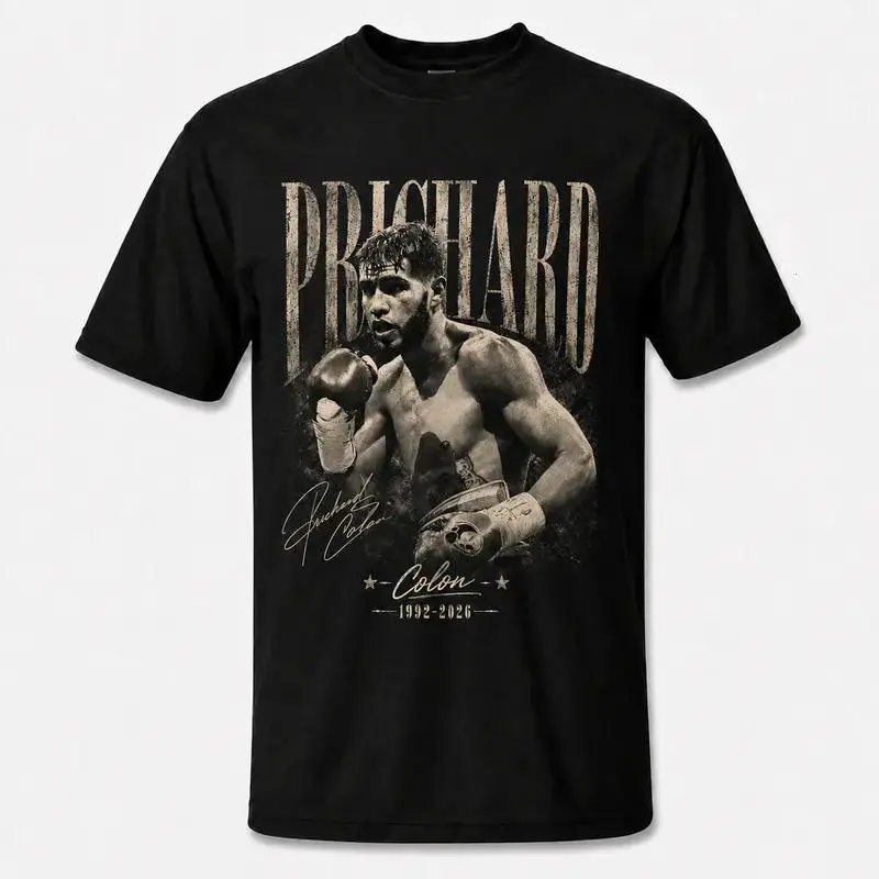 Prichard Colon Boxing T-Shirt – Vintage Grunge-Style Fighter Portrait – Gift for Boxing Fans, Fighters, Gym-Goers, and Combat Sports Enthusiasts
