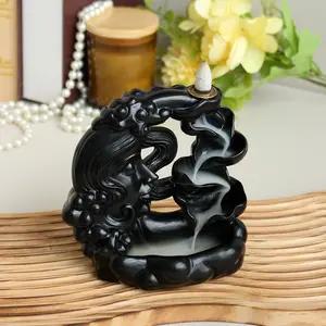 Unique Side Face Girl Incense Burner, Waterfall Smoke Effect, Home Decorative Accessory, Perfect Gift Idea, Includes Aromatherapy Block