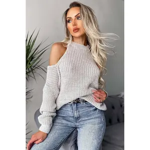 ARIELLA COLD SHOULDER KNITTED JUMPER