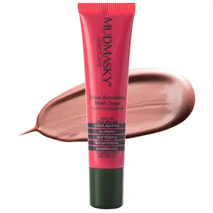 MUDMASKY Glowy Illuminating Blush Drops  Pink Martini 0.5oz 0.5oz