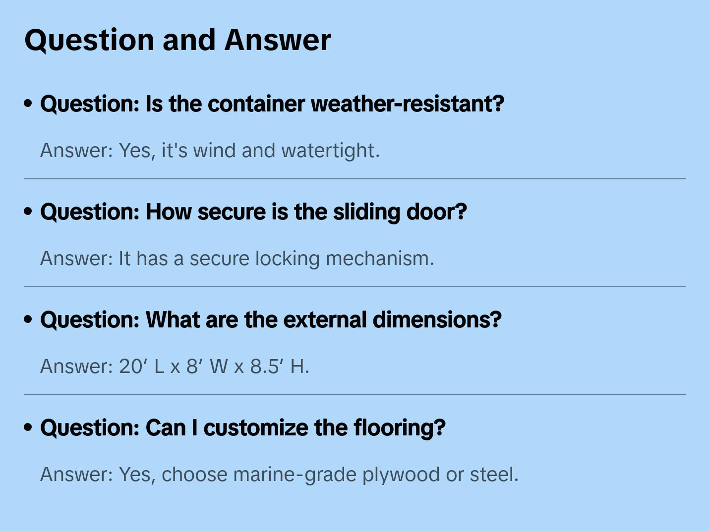 20′ Storage Container With Sliding Door – Durable and Secure Easy Access Storage 20′ Storage Container With Sliding Door – Durable and Secure Easy Access Storage