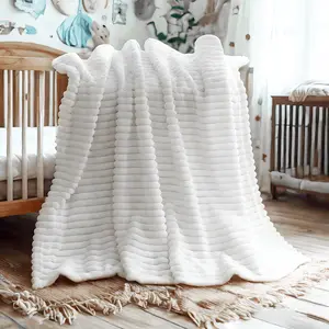 Flannel Toddler Blanket, Soft, Fluffy, Warm and Lightweight Baby Blanket