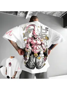 Majin Buu Dragon Ball Men 2026 New Summer Oversized T-Shirt Harajuku Vintage Loose Women Streetwear Casual Short Sleeve Tee Top