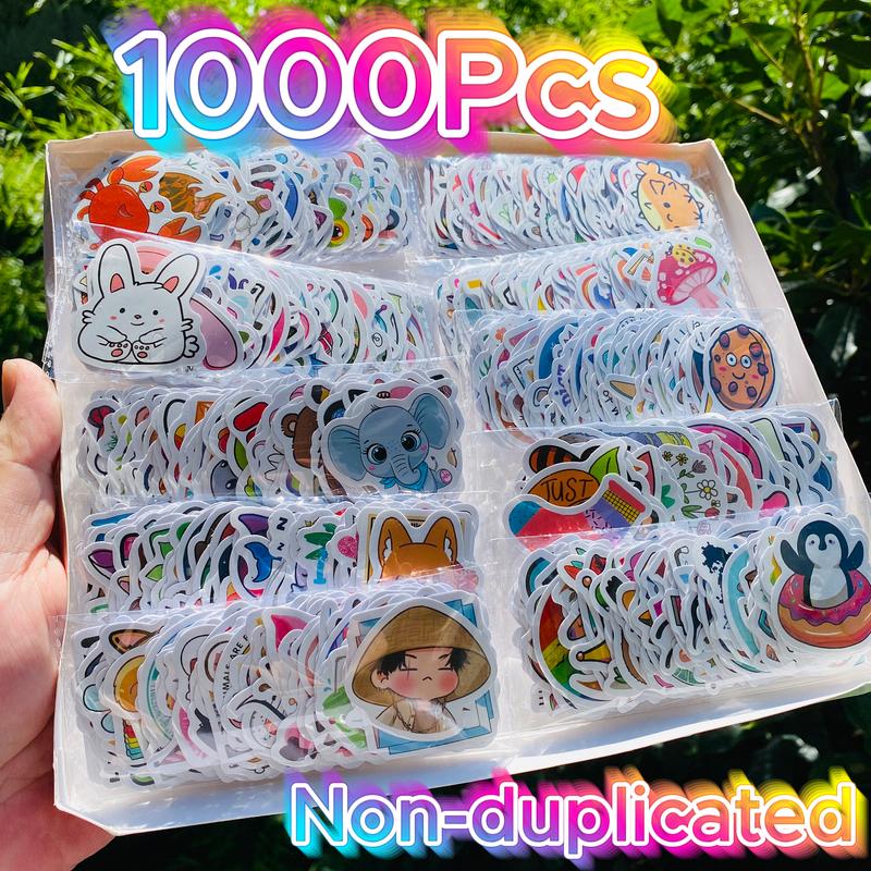 A Gift Box Set of 1000 Cute Animal Stickers for Kids, Perfect for Back to School, Christmas, and Bithday Parties, Motivational Reward Stickers for Kids Classroom, Aesthetic stickers for Scrapbooking
