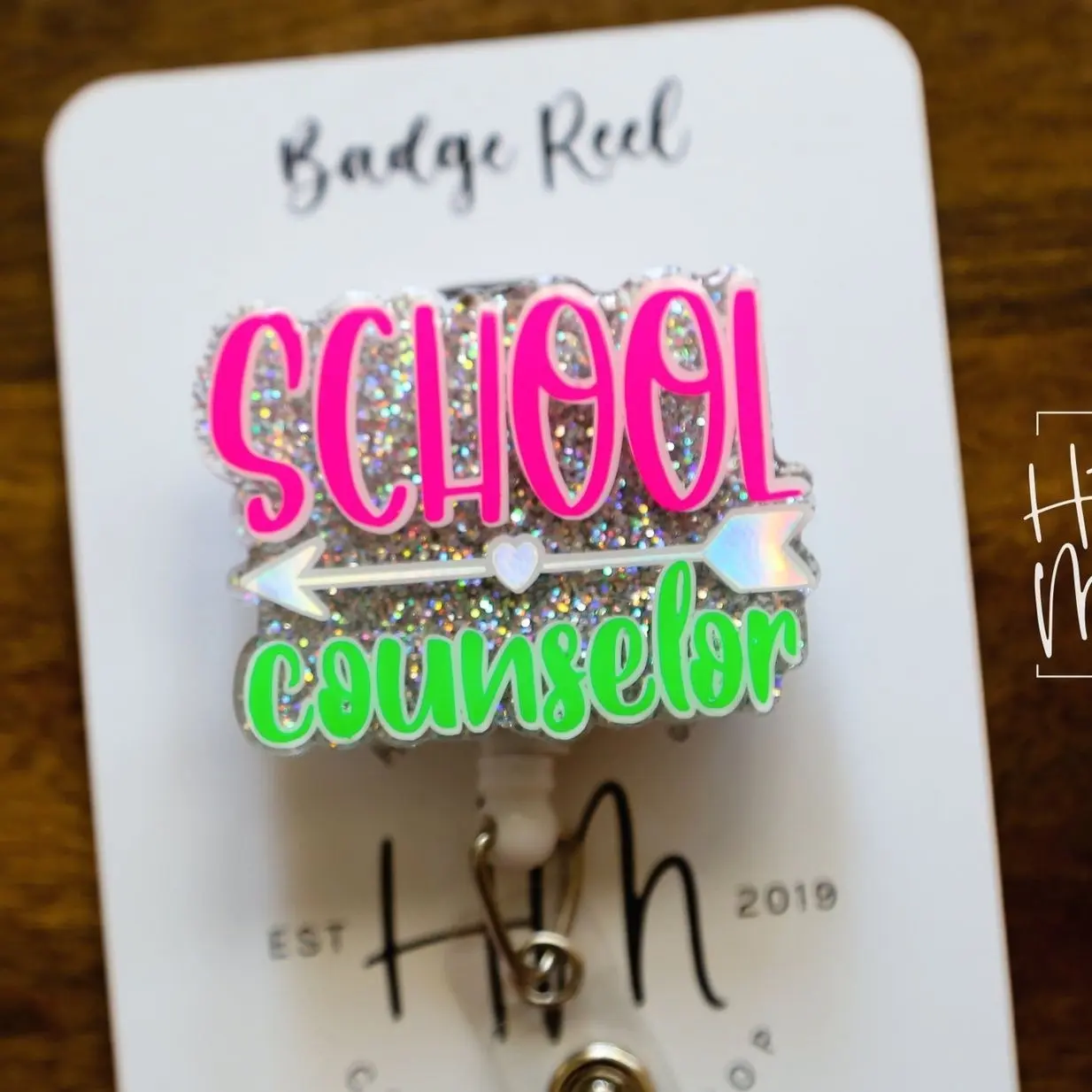 School Counselor Badge Reel, Counselor gift, school psychologist pin, Counselor lanyard, counselor gift