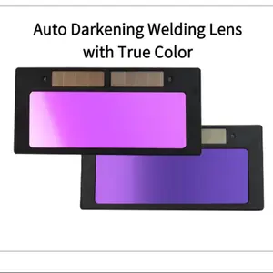 1 pcs Automatic True Color Welding Lens, Ergonomic Fit for Comfortable Use, Durable & Flexible for Professional & DIY Welding Projects, Welding Accessories, Comfortable Welding Gear, Sleek Welding Accessory, Auto Darkening Lens Accessory, Welding Hood