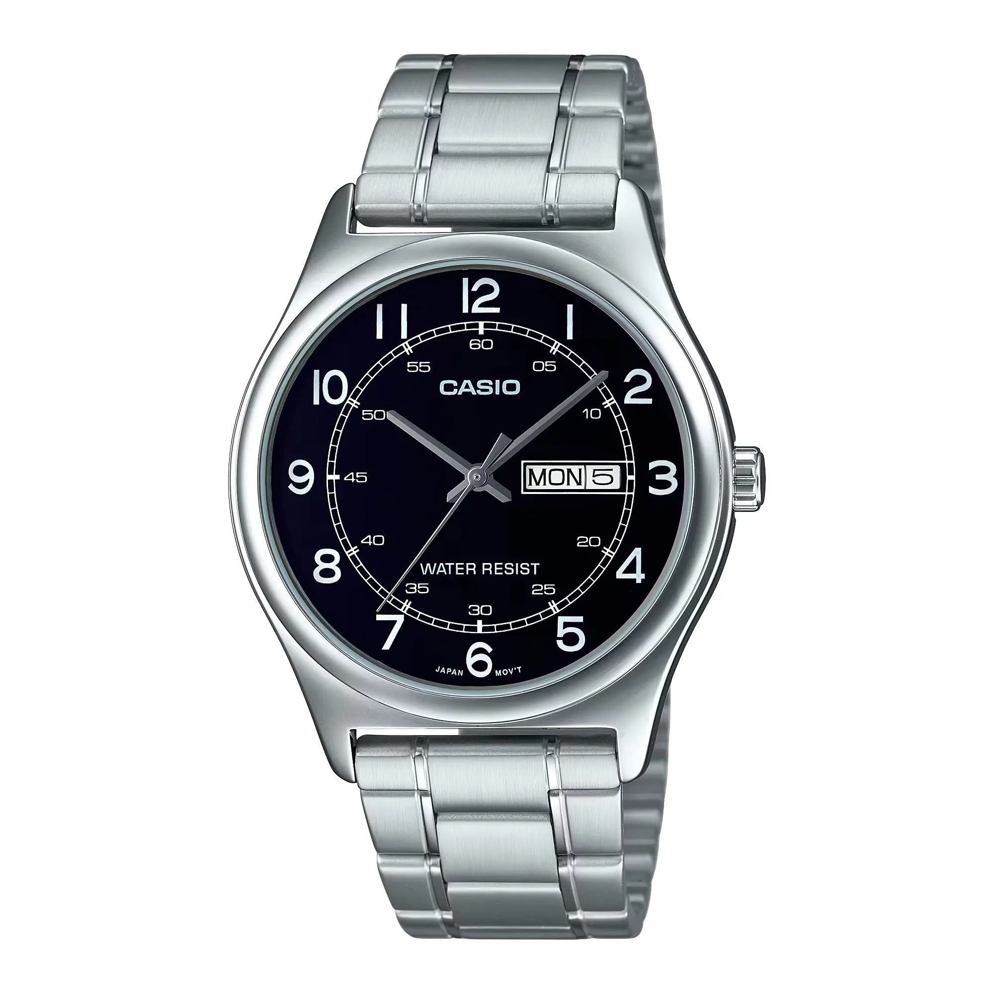 Casio Men’s Black Dial Day Date Analog Watch - MTP-V006D-1B2UDF