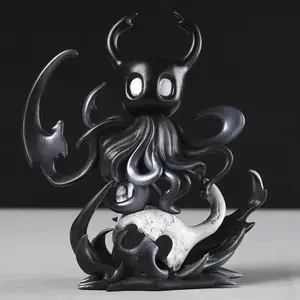 Hollow Knight PVC Figure | Detailed Collectible Figurine - Shiny Red Eyes, Trident & Skull Hand | Desk/Car Decor | Black Friday Xmas New Year Gift for Gamers