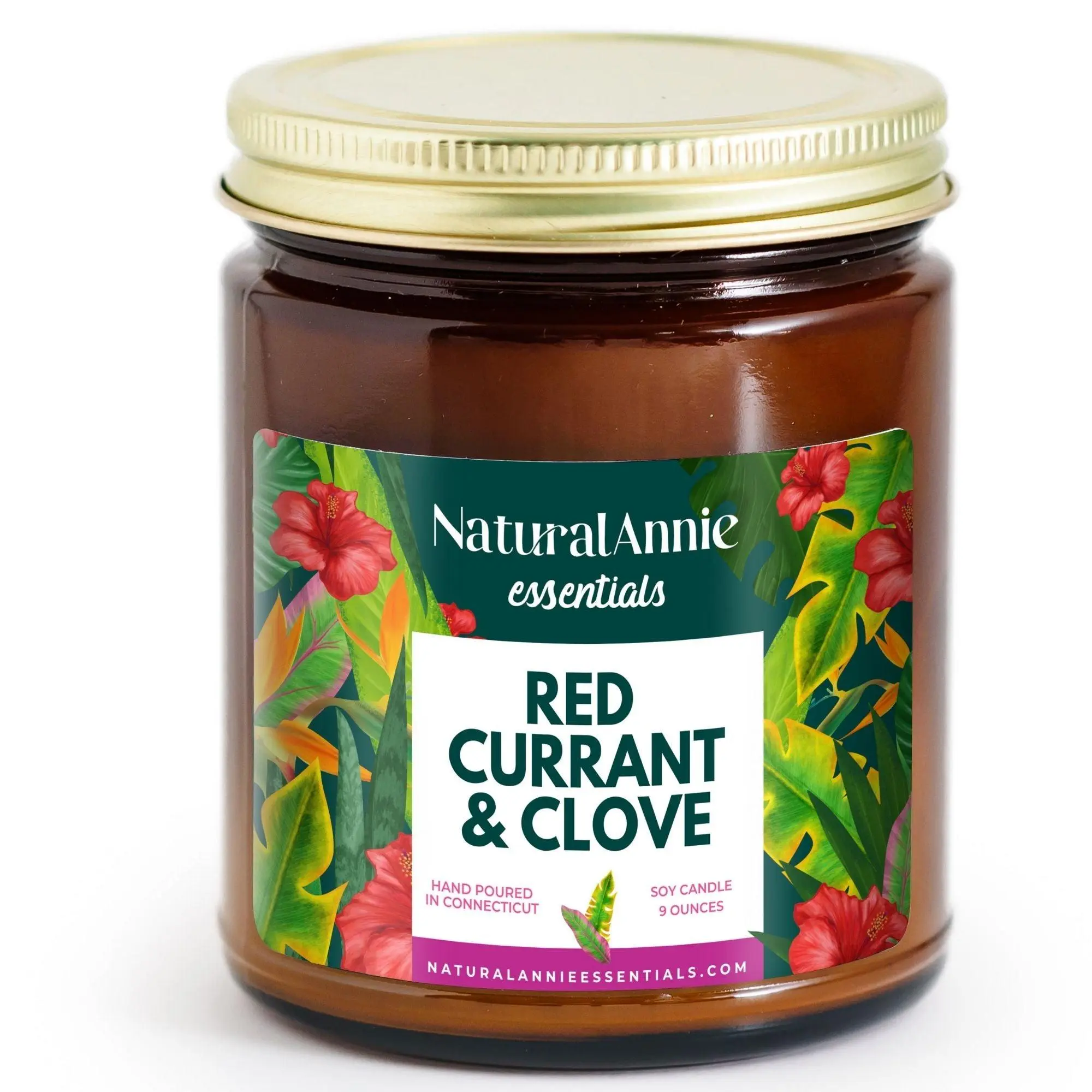 RED CURRANT & CLOVE 9 oz Scented Soy Candle - Holiday Fragrance