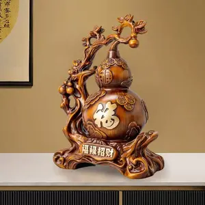 Fengshui Prosperity Gourd Ornament, Decorative Home Supply for Living Room and Office, Enhances Fortune fathersdaygiftideas