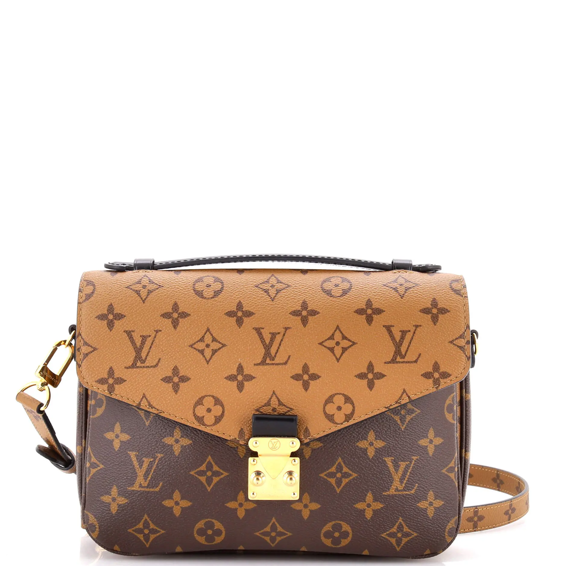 Pre-owned Louis Vuitton material Messenger Bags Pochette Metis Reverse Monogram Canvas by Rebag