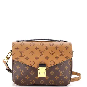 Pre-owned Louis Vuitton material Messenger Bags Pochette Metis Reverse Monogram Canvas by Rebag