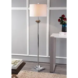 JONATHAN Y Amelia Lotus 59" Crystal / Metal LED Floor Lamp