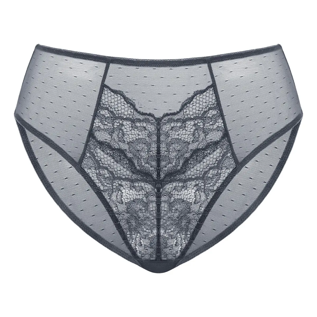 HSIA Enchante Floral Lace Sheer Mesh Back High-Rise Brief Matching Panty Underwear HSIA Enchante Floral Lace Sheer Mesh Back High-Rise Brief Matching Panty Underwear