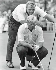 Golf Legends Arnold Palmer & Jack Nicklaus Glossy 8x10 or 11x14 Photo Ryder Cup Print Putting Green Poster